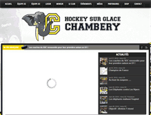 Tablet Screenshot of hockey-chambery.com